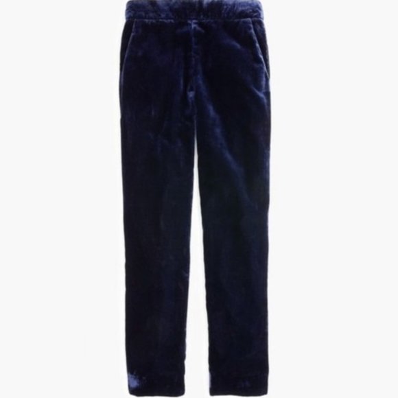 J. Crew Pants - J. Crew Blue Velvet Easy Pants